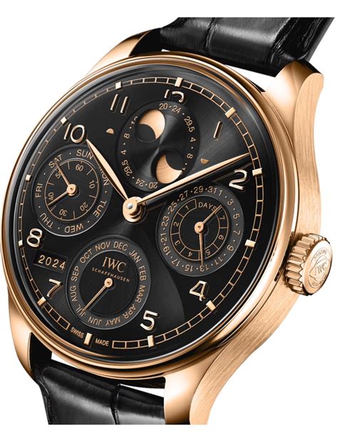 iwc portugieser perpetual calendar rose gold|iwc portugieser perpetual calendar 44.